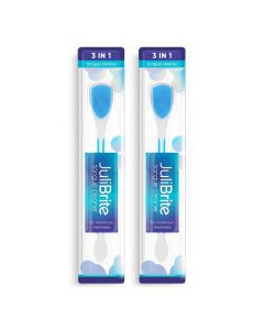 JuliBrite Čistič jazyka 2-pack (modrý)